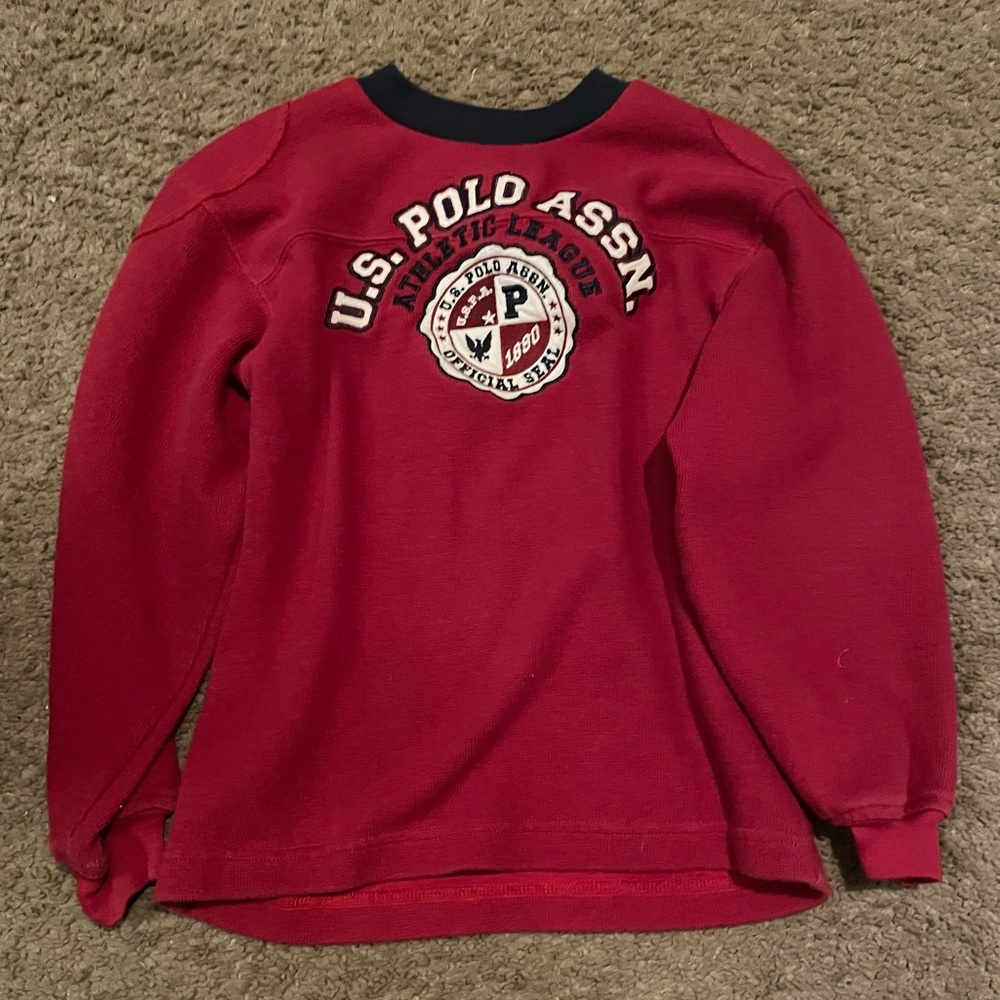 U.S. Polo Assn. Red Crewneck Sweater